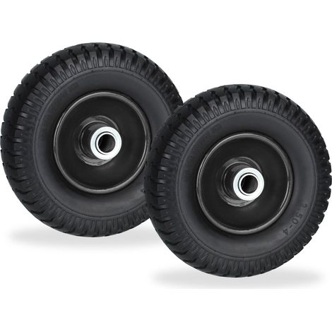 Set of 2 Wheelbarrow Wheels 2.50-4