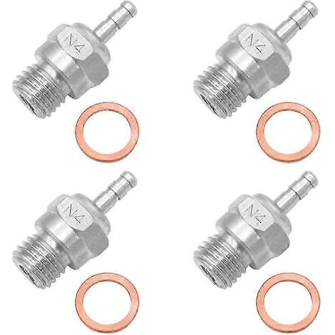 Pièces de bougies de préchauffage N4 Spark pour moteur nitro, compatibles avec les voitures et camions radiocommandés Redcat 1/8 et 1/10. (1/5)