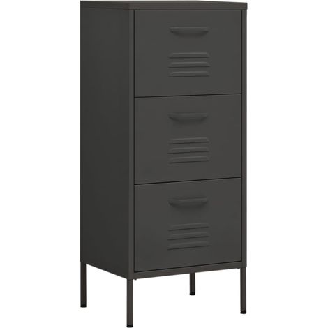 Maison Exclusive - Armoire de rangement Anthracite 42,5x35x101,5 cm Acier (1/5)