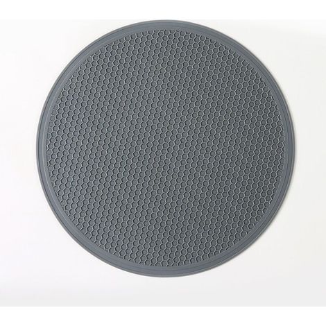 hitzebeständige Silikonmatten, 30 cm runde Untersetzer für Töpfe (1/4)