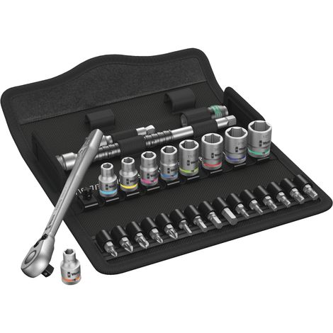 Wera 8100 SA 11 Zyklop Steckschlüsselsatz zöllig 1/4" 28teilig 05004021001