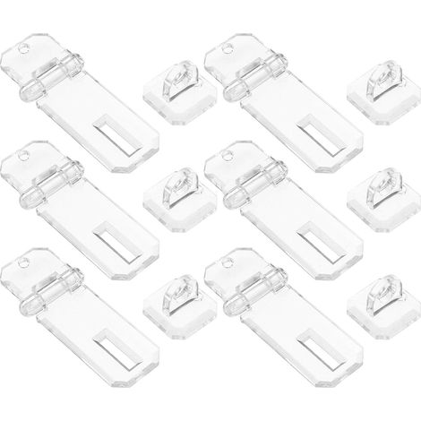 Healvian Lot de 6 boîtes en acrylique transparent avec loquet (1/5)