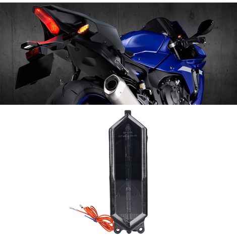 Modification moto 15-20 YAMAHA YZF R1 R6 : feu arrière fumé (1/5)