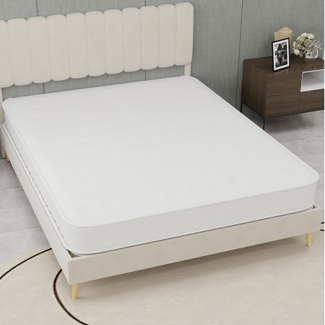 Materasso ibrido con molle insacchettate e memory foam, tessuto 3D traspirante, isolamento del movimento, 140x200 cm (1/5)