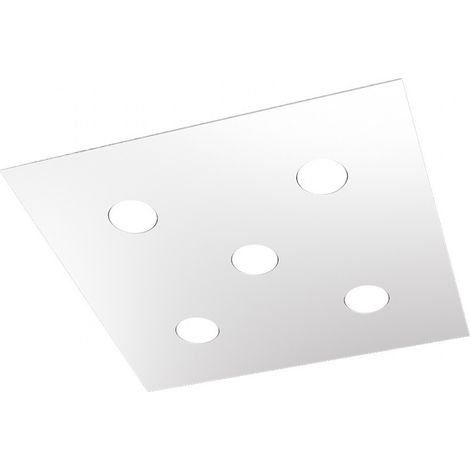 Plafoniera Moderna Area Metallo Bianco 5 Luci Gx53 (1/5)