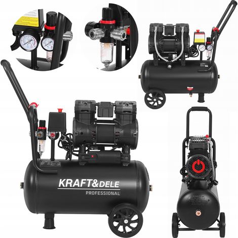 Compresseur sans huile Kraft&Dele 8 bar 24 L 1450 W 230 V 2800 tr/min 249 l/min (1/5)