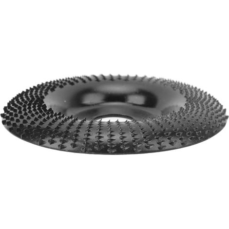 Disque à graver bois carbure de tungstène 125x22mm meule à ébarber sciage DIY solide non déformable roue de formage noir (1/5)