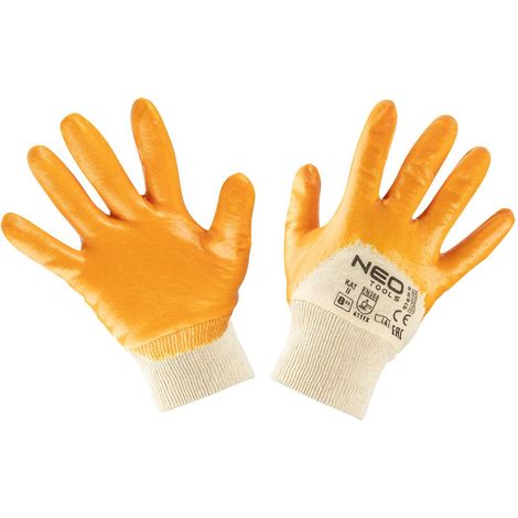 Ariete guanti da lavoro interlok cotone nbr leggero tg 10 colore giallo (1/4)