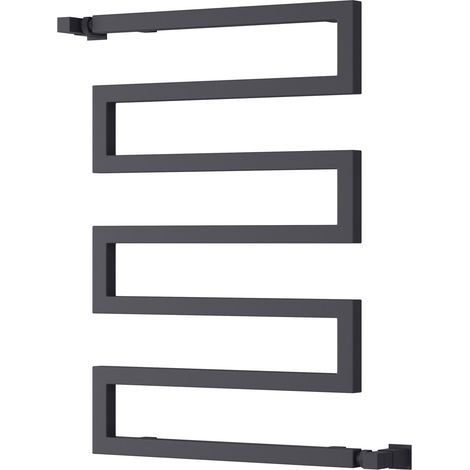 Reina Serpe Designer Heated Towel Rail 750mm H x 500mm W Anthracite (1/2)