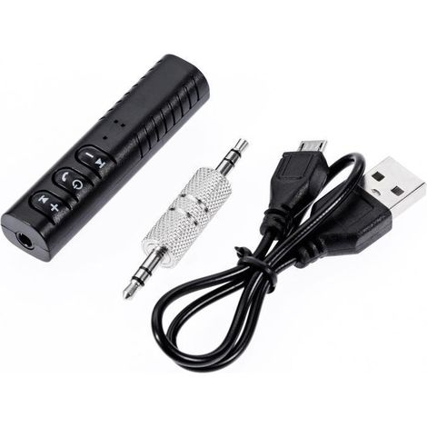 Adaptateur Bluetooth Lavalier 3,5 mm, récepteur audio mains libres Bluetooth pour voiture, récepteur sans fil pour voiture 450 (1/4)