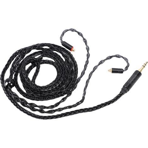 Câble IEM plaqué Argent à 16 Cœurs, Mise à Niveau Confortable pour les écouteurs MMCX comme les Séries SE846 et AONIC Pendant L'exercice (1/5)