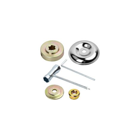 6 Pièces Débroussailleuse en Métal Accessoires , Kit Ecrou Tete pour Jardin Tondeuse à Gazon , Kit Fixation écrou Lame Boîte , Kit D'adaptateur Convient Aux Pièces Générales de Tondeuse