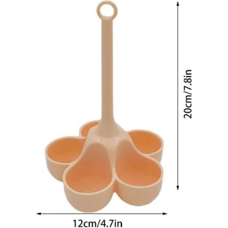 Support Pour Œufs À La Vapeur - Silicone Haute Température - Pour Autocuiseur Et Cuiseur Vapeur - Capacité 5 Œufs (1/4)