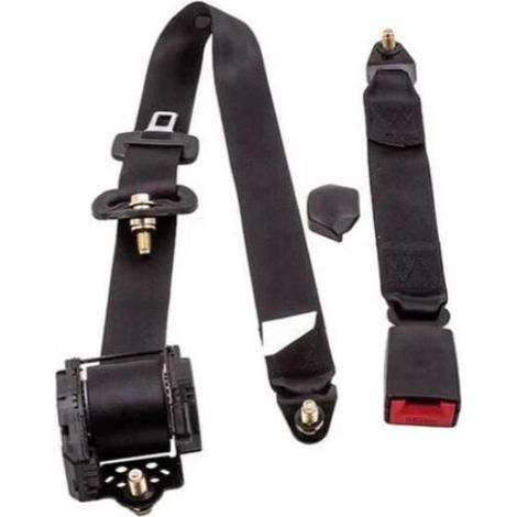 Ceinture de sécurité rétractable 3 points – Installation facile – Longueur 3000 mm – Résistance à la traction 14700 N – Compatible voitures et camions (1/5)