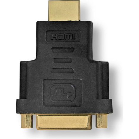 Adattatore HDMI Connettore HDMI DVID 241Pin femmina Placcato oro Dritto ABS Antracite 1 pz Scatola