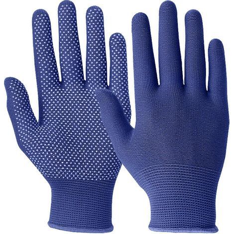 Gants thermiques antidérapants à surface résistante aux graisses, adaptés à la cuisson au four, au rôtissage, à la friture, à la manipulation de plats chauds et d'ustensiles de cuisine, bleus (1/5)