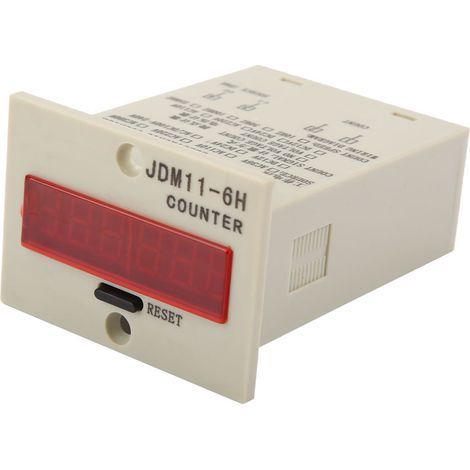 Compteur électronique à 6 chiffres JDM11-6H, 12 V CC