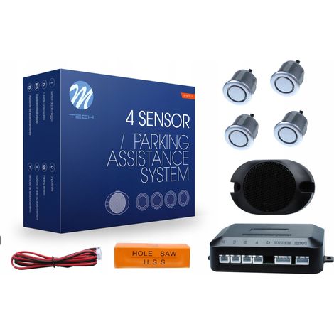 Capteurs de stationnement arrière 4x BUZZER argentés 18 mm (1/5)