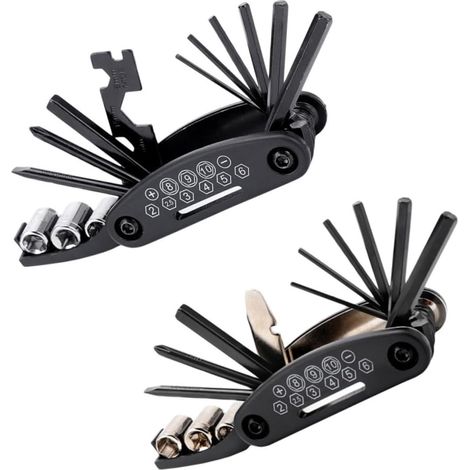 2-Piece Multifunctional Portable Bicycle Repair Tool Set for Cycling, Compact and Convenient Repair for All Types of Bicycles (1/5)