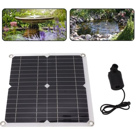 Panneau solaire 100W avec boîtier de batterie, pompe à eau DC12V 22W pour le jardinage et l'irrigation, alimentation électrique ininterrompue. (1/5)