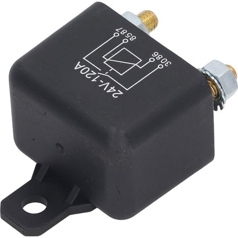Relais de démarreur à bobine en laiton, démarrage moteur rapide, puissance élevée, 4 broches, 120 A, 24 V (1/5)