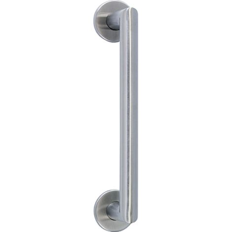 Manillón acero inoxidable 504 roseta redonda puerta exterior interior 200mm (1/2)
