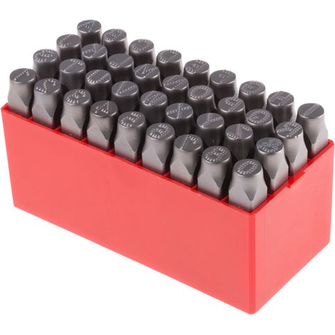 Kit de poinçons de gravure des lettres RS PRO, (Jeu de 27 pièces de tampons de lettres majuscules en anglais A ( Prix pour 1 ) (1/2)