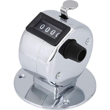 CSPARKV 1 PCS Mini Compteur Manuel Portatif en Métal à 4 Chiffres, Léger, Conçu avec Précision, Registre à 4 Chiffres, Facile à Réinitialiser, Compteur Doigt pour Le Sport, la Participation (1/5)