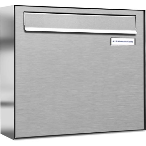 1er V2A Edelstahl Briefkasten-Anlage Tür- Zaundurchwurf (1/5)