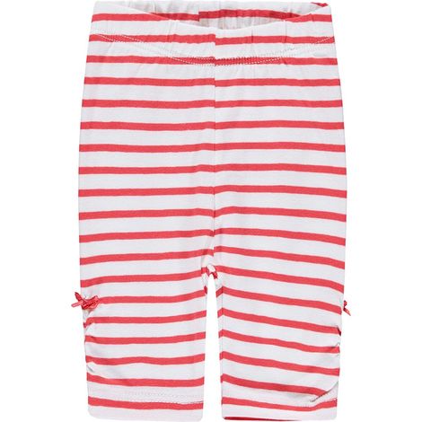 Leggings Kanz para bebé de rayas rojas y blancas (1/3)