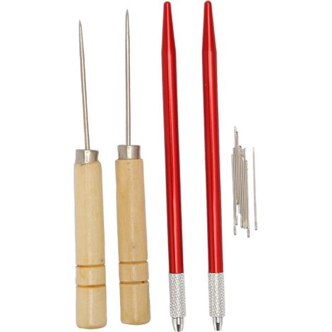 2 pièces Support de Racine pour Cheveux de Poupée avec 10 Aiguilles 0,6mm et Alène pour Réimplantation de Cheveux DIY (1/5)