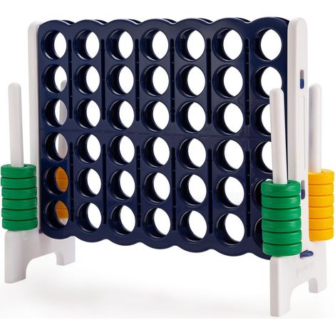 Set de juego gigante match 4 para ninos y adultos 120 x 42 x 104 cm gris azul oscuro