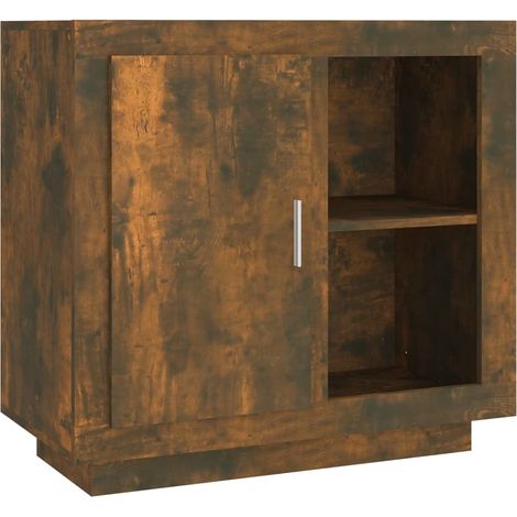Maison Exclusive - Aparador color roble ahumado 80x40x75 cm