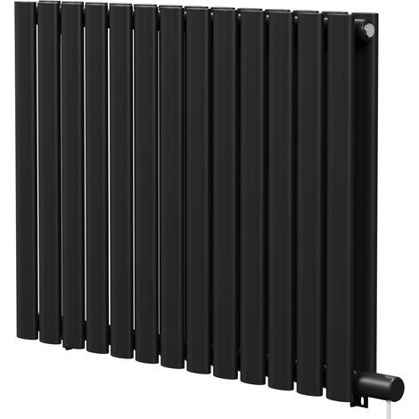 Boone Colore Matt Black 600mm x 780mm Horizontal Electric Double Panel Radiator (1/5)