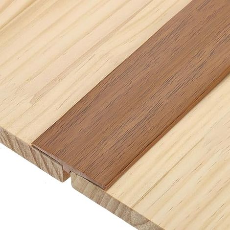 T Profile for Transition Threshold, Self-Adhesive Transition Profile, PVC Threshold Strip, Height Compensation Tape for Laminate Floors (Yellow-Turquoise, 2 m x 5 cm) (1/5)