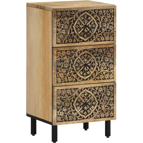 Side Cabinet 40x33x75 cm Solid Wood Mango vidaXL