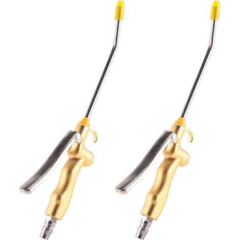 2X Industriel à Haut Volume avec Buse de Débit Protection en Caoutchouc, Outil Nettoyage Pneumatique la Poussière pour Les Accessoires Compresseur - (1/5)