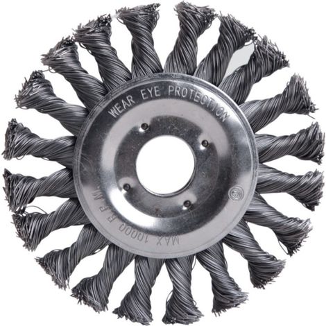 Cepillo circular, hilo trenzado de Acero 115x0,5mm FORTIS