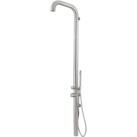 FugaFlow Eccelente Sobrado Colonne de douche murale avec douchette inox brossé (1/4)