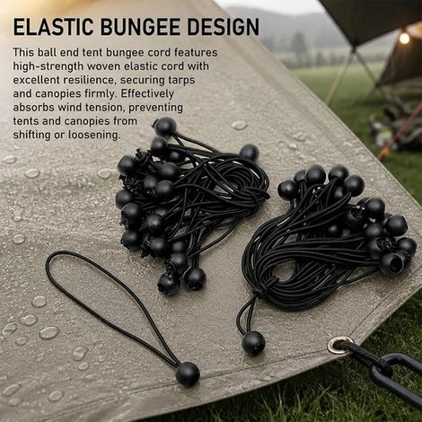 Noir Tendeur Elastique, 20 cm Tendeur Cable (1/3)