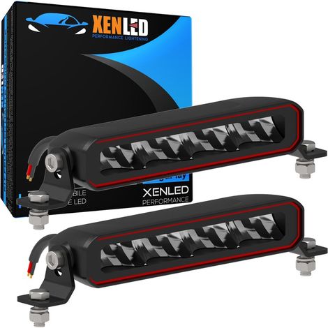 2x Barres LED XENLED - FREEZE 8,2" - 2x40W - Homologuées R149 et R10 - 3680Lms LED OSRAM - 5700K - 10-32V - 201mm (1/5)