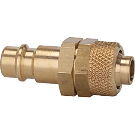 Riegler Nippel für Kupplungen NW 7,2 - 7,8, MS blank, für Schlauch 12x9 (1/2)