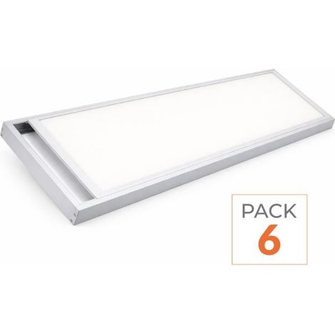Pack de  6 - Kit Saillie ALU pour Panneau LED 120x30 Slim - SILAMP