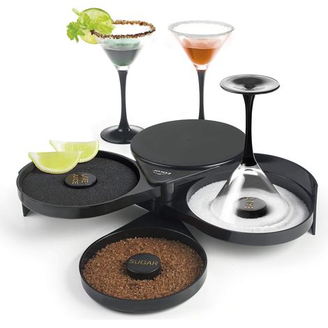 Lacor 62414 62414 - Rivettatore per bicchieri e bicchieri pieghevole con tre vassoi, accessorio per cocktail senza BPA, 20 x 16 x 7,5 cm, ABS (1/4)