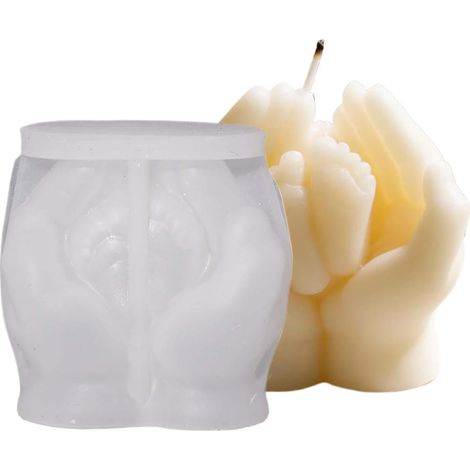 pour la fabrication de bougies Kit de moules 3D pour paume (1/5)