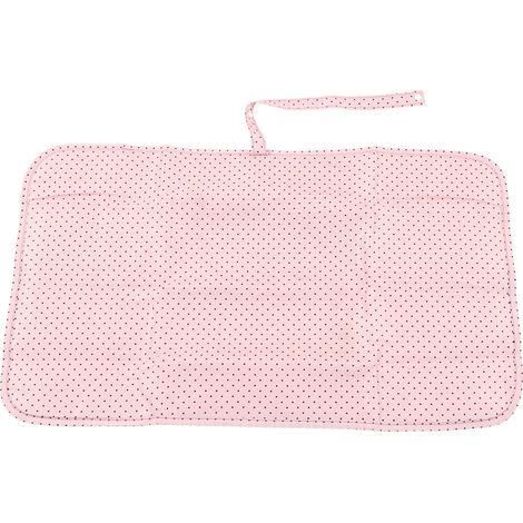 Tapis à langer imperméable portable en nylon, pliable pour bébé - Rose, pour la maison, voiture et extérieur (1/5)