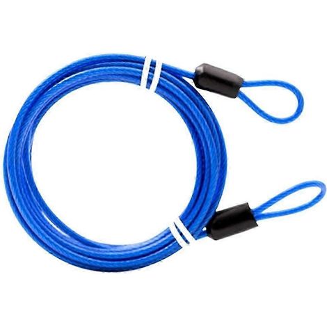 Housse de voiture tressée résistante de 2 mètres, cadenas antivol en acier léger pour motos et vélos, chaîne de vélo pratique à double boucle (1/5)