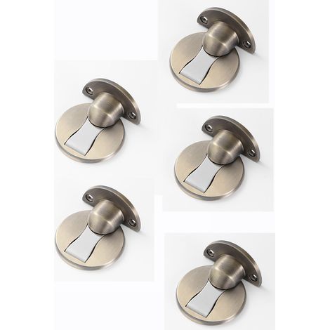 Butée Porte Magnétique Support Loquet Butoir Résistant5pcs,Bronze 5pcs 304 Acier Inoxydable Métal Bronze (1/5)