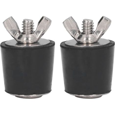 Lot de 2 bouchons en caoutchouc pour piscine, bouchon conique pour l'hivernage, accessoires de piscine 25 mm (1/5)