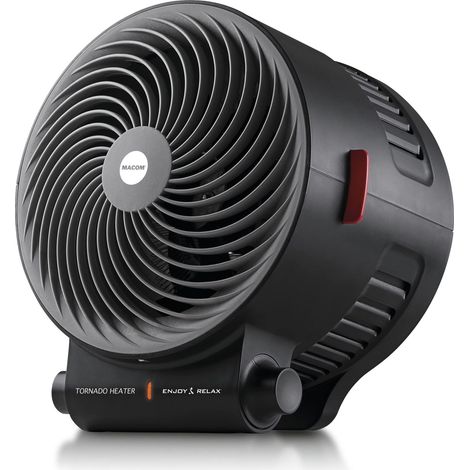 Macom Enjoy Relax Tornado Interno Nero 2000 W Riscaldatore ambiente elettrico con ventilatore